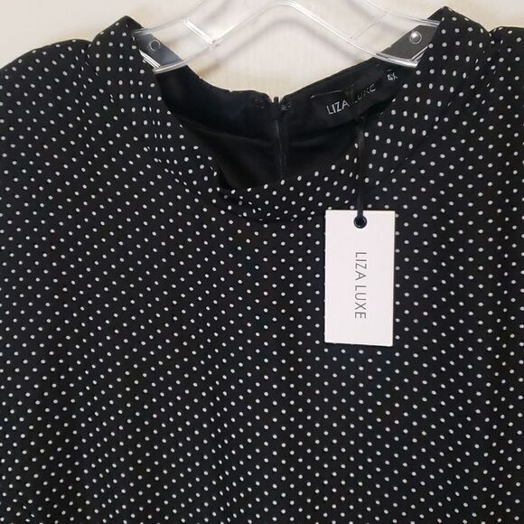 🌹LIZA LUZE POlKA DOT DRESS SZ 4X - Picture 10 of 10